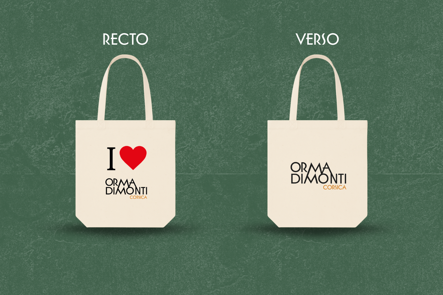 Orma di monti Tote-bag I love