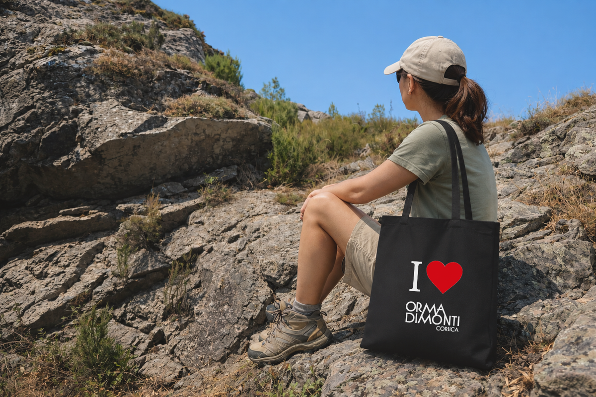 Orma di monti Tote-bag I love